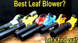 Best Leaf Blower EGO vs Milwaukee Ryobi DeWalt Greenworks Harbor Freight Atlas Makita [upl. by Rhine380]