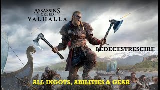 ALL CARBON INGOTS ABILITIES amp GEAR  LEDECESTRESCIRE  AC Valhalla Wealth Part 2 [upl. by Cornish]