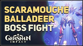 The Balladeer Scaramouche Boss Fight Genshin Impact [upl. by Ycram]