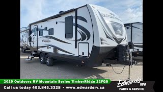 2020 Outdoors RV Mountain Series Timber Ridge 22FQS  Edwards RV [upl. by Adnohsar]