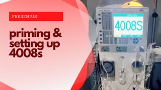 How to Set Up and Prime a Hemodialysis Machine  Fresenius 4008S [upl. by Kravits]