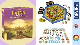 CATAN Mercaderes y Bárbaros  Devir — Videoreseña [upl. by Satterlee782]