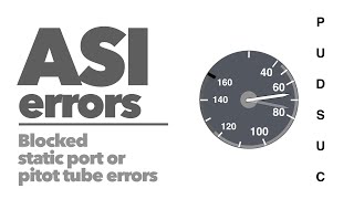 AIRSPEED INDICATOR ASI errors [upl. by Sampson672]