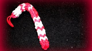 Loom Bandz Weihnachten Christmas Zuckerstange Candy Rainbow Loom deutsch [upl. by Ecyob]