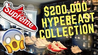 200000 Uks Craziest Hypebeast Sneaker Collection sneak peak [upl. by Sweeney495]