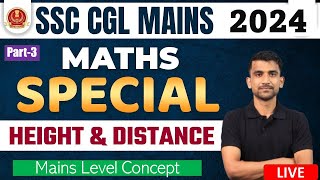 Complete Height amp Distance Concept in a Single Video🔥🔥By Chiranjeev Sir ssc maths ssccgl 2024 [upl. by Repsaj]