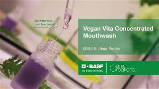 Vegan Vita Concetrated Mouthwash  GRIN Concept  BASF Oral Care AP [upl. by Landan532]