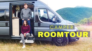 Camper Roomtour 🚐  Fiat Ducato  Sunlight Ausstattung Kastenwagen VANLIFE in Europa  VLOG 2 [upl. by Angelico]