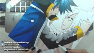 Speed Drawing  Jellal Fernandes and Erza Scarlet Fairy Tail quotValentines Weekquot [upl. by Ermine373]