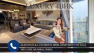 Luxury 4bhk apartment on Sale Mulund Mumbai suburb India [upl. by Thorner]