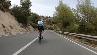 Road Cycling in Calpe Spain Descending quotLa Fusteraquot along with a coach and his prodigy [upl. by Ilse]