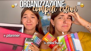 COME ORGANIZZIAMO I COMPITI DELLE VACANZE 2021📋💓   planner e calendari scaricabili [upl. by Dnomsed]