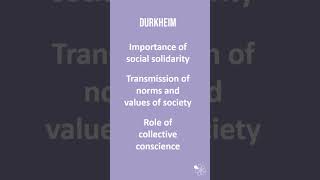 Functionalism and Durkheim  60 Second Sociology Sociological Theory and Debates [upl. by Denoting]