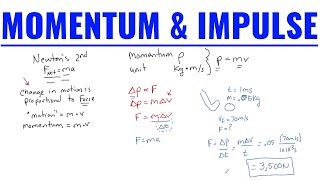 Momentum and Impulse With Examples High School amp AP Physics 1 [upl. by Kelwunn]