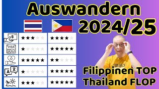 Auswandern 2025  Der Vergleich von Thailand und Philippinen [upl. by Gorrian450]