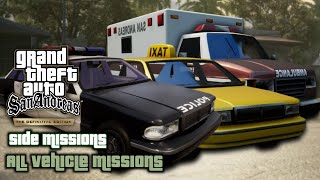 Grand Theft Auto San Andreas Definitive Edition  All Vehicle Missions  100 Walkthrough [upl. by Sidney]