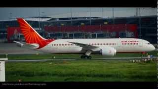 Air Indias Boeing 787 Dreamliner landing at DelhiHD [upl. by Ecnarf]