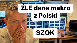 😡SZOK  Złe Są WSZYSTKIE Bieżące Dane Makro z Polski 😡 [upl. by Tilagram]