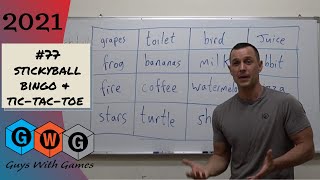 ESL Games GWG 77 Stickyball Bingo and Tic Tac Toe [upl. by Nibot]