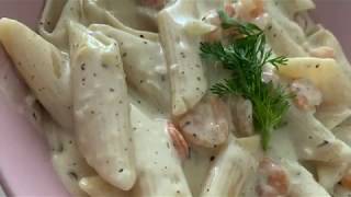 Penne in romige saus met garnaaltjes [upl. by Padriac]