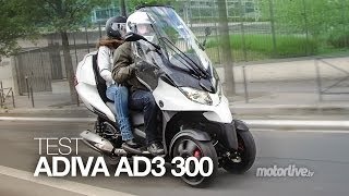 TEST  ADIVA AD3 300 La Diva des 3 roues [upl. by Esirehs504]