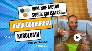 Wim Hof Metod Soğuk çalışmaları için Derin dondurucunuz soğuk küvete quotcold bathquot nasıl çevrilir [upl. by Firman]