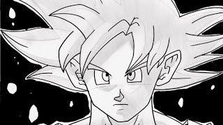 No1093 HOW TO DRAW SUPA SAIYANJIN GODDO 神を超えたサイヤ人 [upl. by Asselem]