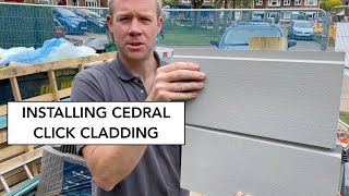 How I Installed Cedral Click Cladding  The Real Deal [upl. by Eittel]