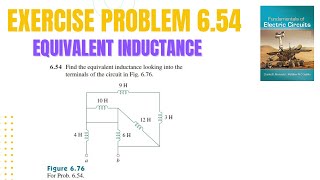 Exercise Problem 654  Equivalent Inductance  Fundamental of Electric Circuits [upl. by Senecal976]