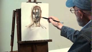 Max Ginsburg Portrait Painting Demo  part 1 [upl. by Nasya]