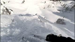 Pretty banger day at Palisades Tahoe RAW POV [upl. by Rabma158]