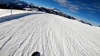 Carving on a Capita Mercury in AdelbodenLenk [upl. by Boj]