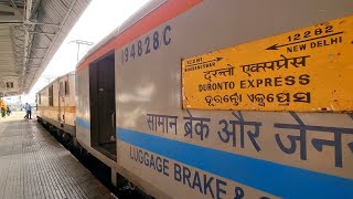 BHUBANESWAR To NEW DELHI  Full Train Journey 12281Duronto Express Indian Railways in 4k ultra HD [upl. by Beitris656]