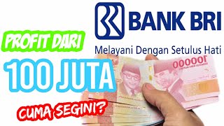 Berapa Profit Deposito Bank BRI Dengan Nominal 100 Juta Cari Tahu Keuntungan Deposito Bank BRI [upl. by Eiramadnil83]