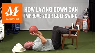 Malaska Golf  How Laying Down Can Improve Your Golf Swing [upl. by Portwine847]