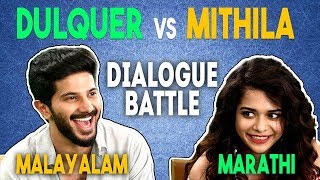 Marathi vs Malayalam Dialogues ft Dulquer Salmaan amp Mithila Palkar [upl. by Mosora]