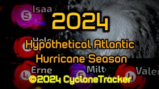 2024 Hypothetical Atlantic Hurricane Season Animation [upl. by Kehr]