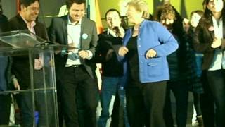 Michelle Bachelet baila con los Jóvenes al ritmo de los Quinta Show [upl. by Lesly]