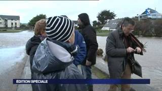 Finistère le flash info de la tempête cette nuit [upl. by Nitsruk]