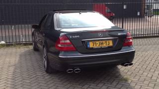 Mercedes e500 w211 startup  rev BRUTAL SOUND [upl. by Paulina]