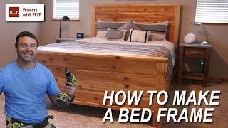 How to Make a Bed Frame with plans available [upl. by Isayg325]