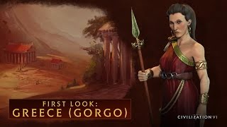 CIVILIZATION VI  First Look Greece Gorgo [upl. by Aerua]