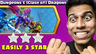 easiest way to 3 star Clash of Dragons Challenge in Clash of Clans [upl. by Nailuj]