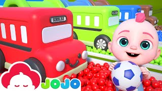 Color Train  Wheels On the Bus Song  Baby JoJo Nursery Rhymes amp Kids Songs [upl. by Wilfreda414]