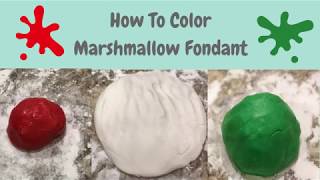 Marshmallow Fondant  How To Add Color To Your Cake Fondant [upl. by Cowden]