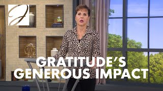 Gratitudes Generous Impact  Joyce Meyer [upl. by Igig]