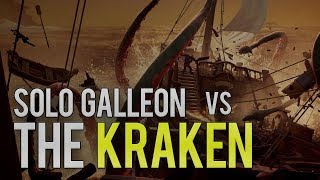 Sea of Thieves  Solo Galleon vs The Kraken [upl. by Ursula485]