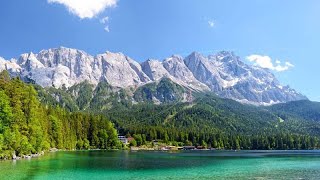 Zugspitze 2962 m🏔  Eibsee🛶  Germany Bayern🇩🇪 [upl. by Ahsehat]