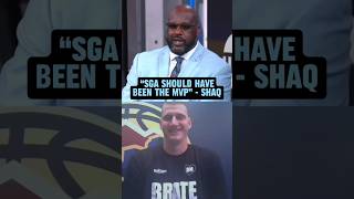 Shaq tells Jokić that SGA should have won MVP over him 😅 [upl. by Hannah]