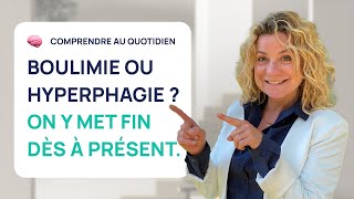 BOULIMIE OU HYPERPHAGIE  3 TECHNIQUES POUR Y METTRE FIN DÈS MAINTENANT [upl. by Delora]